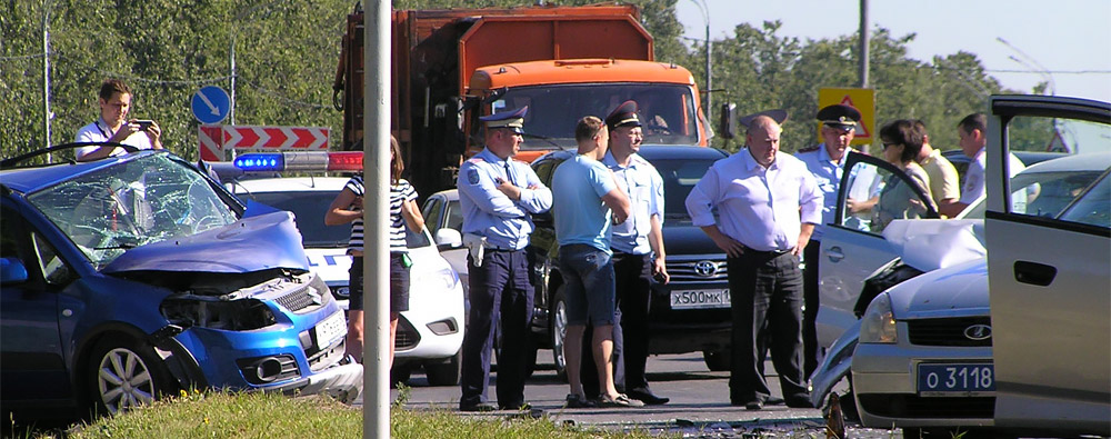 Дорожный инцидент в Подольске. Фото с сайта podolsk.ru