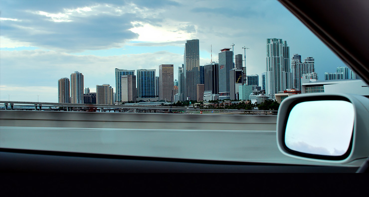 Вид на Майами из окна Lexus ES350. Фото с сайта flickr.com/nyyankee