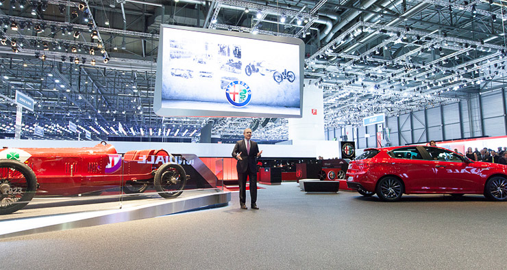 Стенд Alfa Romeo на Женевском мотор-шоу. Фото Alfa Romeo