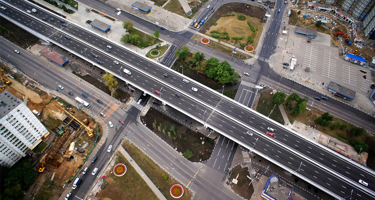 Эстакада на Варшавском шоссе. Фото с сайта stroi.mos.ru