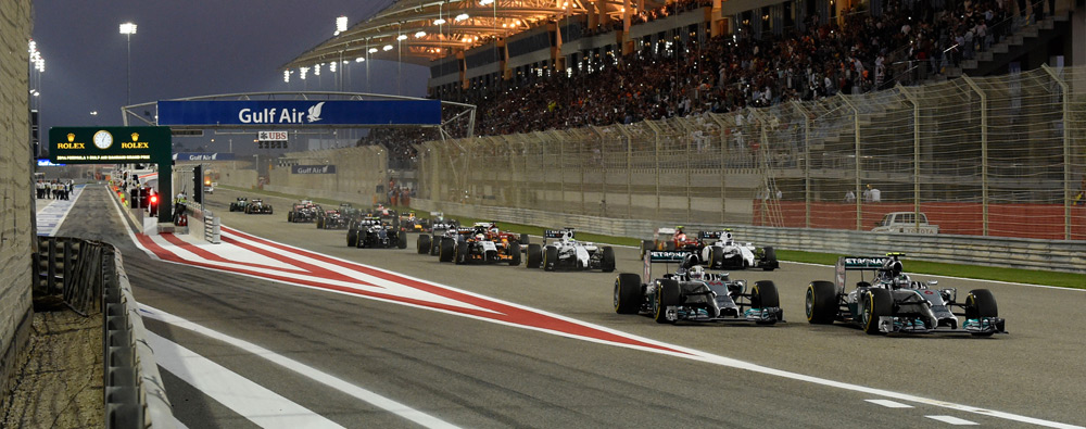 Гран-при Бахрейна. Фото Mercedes-Benz и Red Bull