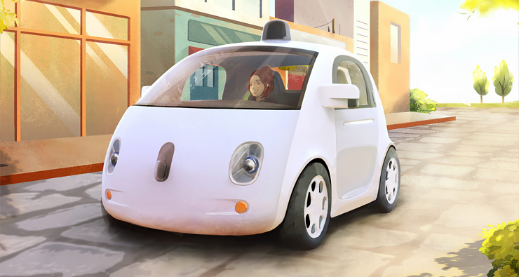 Прототип автономобиля Google. Иллюстрация с сайта driving.ca