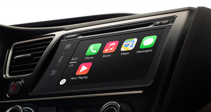 Система CarPlay. Иллюстрация Apple