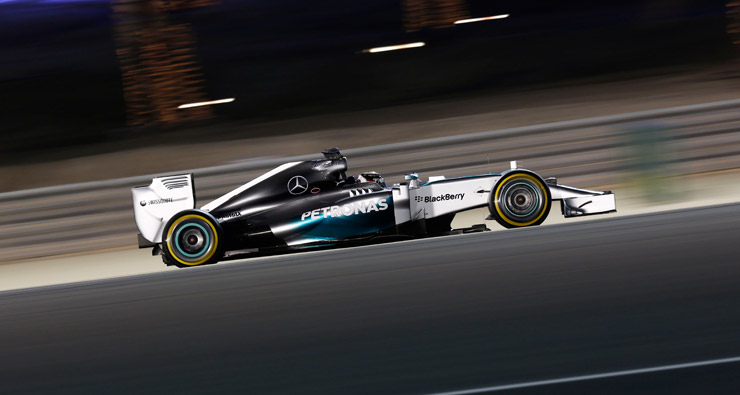 Льюис Хэмилтон на Гран-при Бахрейна. Фото «Мерседеса»