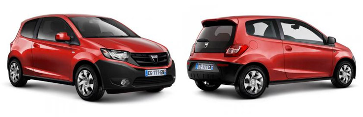 Созданный на базе Renault Twingo сити-кар Dacia