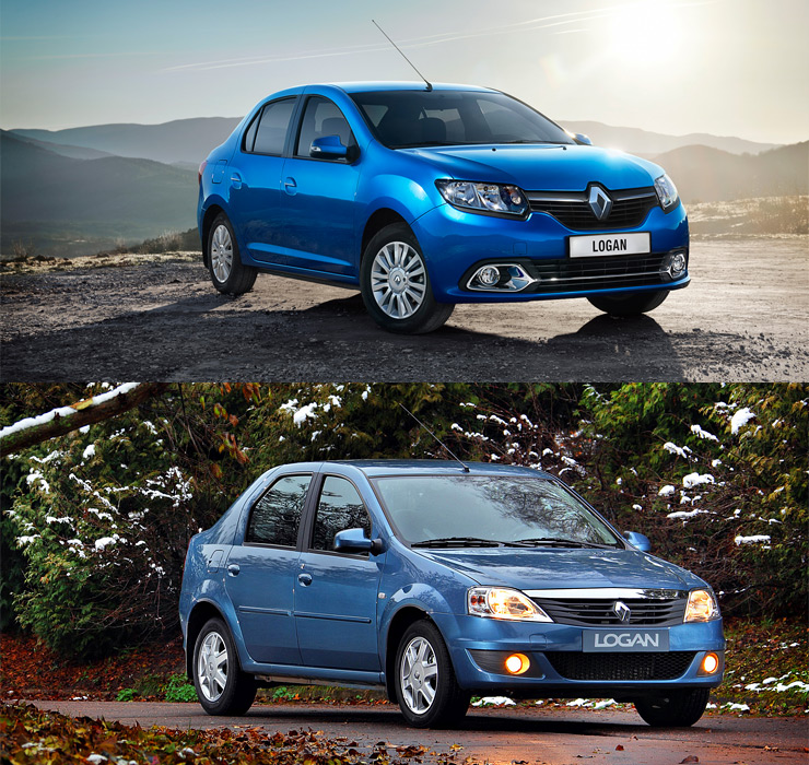 Сравнение нового и старого Renault Logan